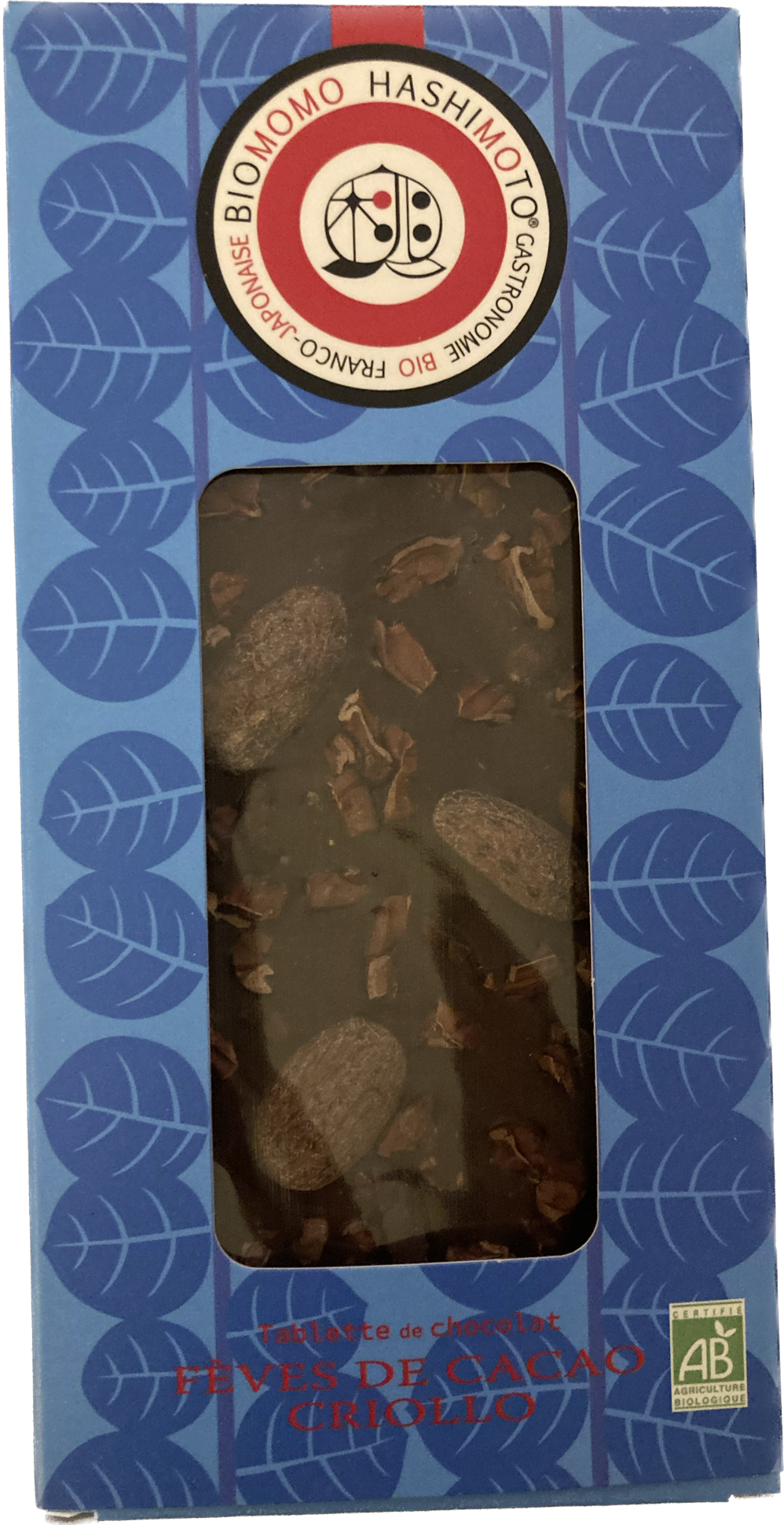 Tablette chocolat biologique Fèves de Cacao Criollo
