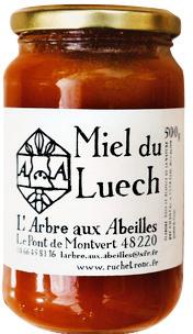 Miel du Luech - 100% Lozère - issu de ruches-tronc  - miel d'abeilles noires