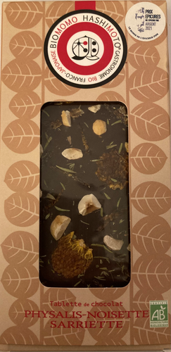 Tablette chocolat biologique Physallis Noisette