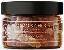 Mélange gourmand Momo3chocs - Amande, Chocolat et Gingembre  - 80 gr